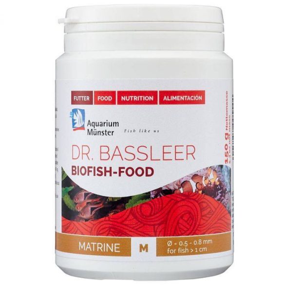 Dr Bassleer Biofish-food Matrine M - 60gr granulált haltáp