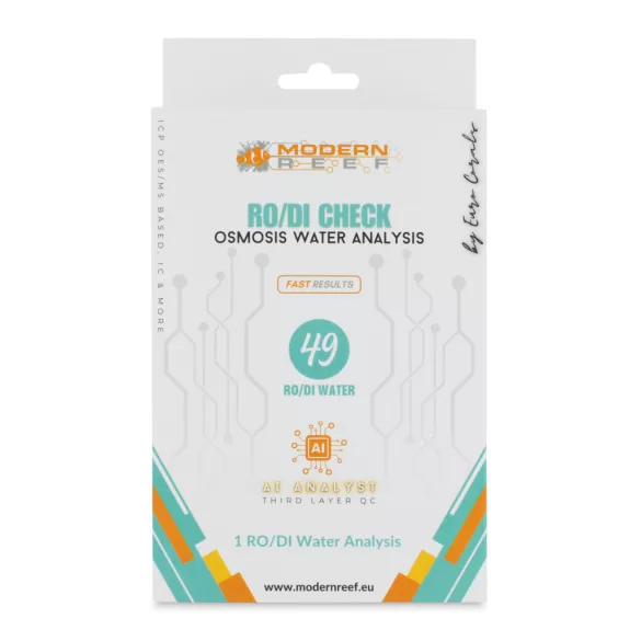 Modern Reef RO/DI ICP (1 RO/DI Water Analysis) - 1db teszt ozmóvízhez (RO 49)