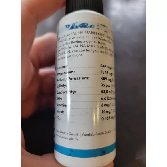 Fauna Marin Multi Reference 100ml - referenciaoldat tesztek ellenőrzéséhez