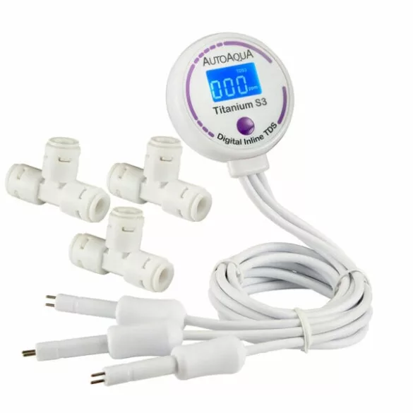 AutoAqua Digital Inline TDS Titanium S3