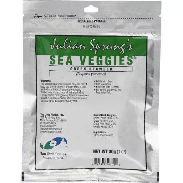 Two Little Fishies Sea Veggies Green Seaweed - 12 g algalap
