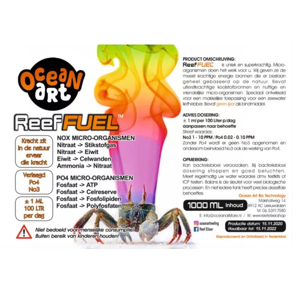 Ocean Art Reef Fuel - 0,5 liter
