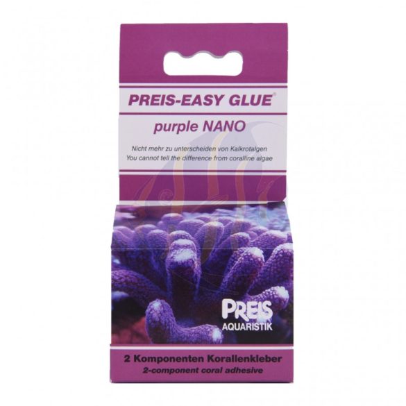 Preis-EASY Glue purple NANO 2x 30 g - kétkomponensű korallragasztó