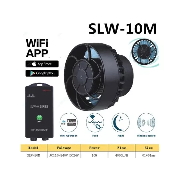 Jebao Sine Wave Pump SLW-10M Wifi-s áramoltató 4000 l/h 